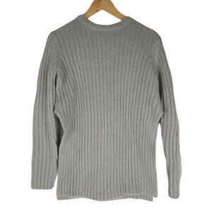Kookai Womens Grey Ribbed Wool Sweater Size Small Chunky Warm Cozy